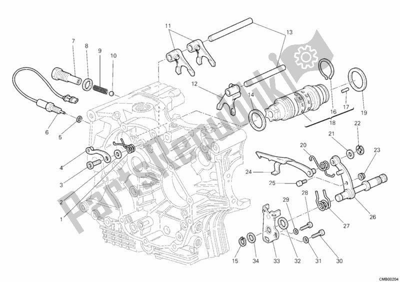 Todas las partes para Shift Cam - Horquilla de Ducati Monster S2R 1000 2008